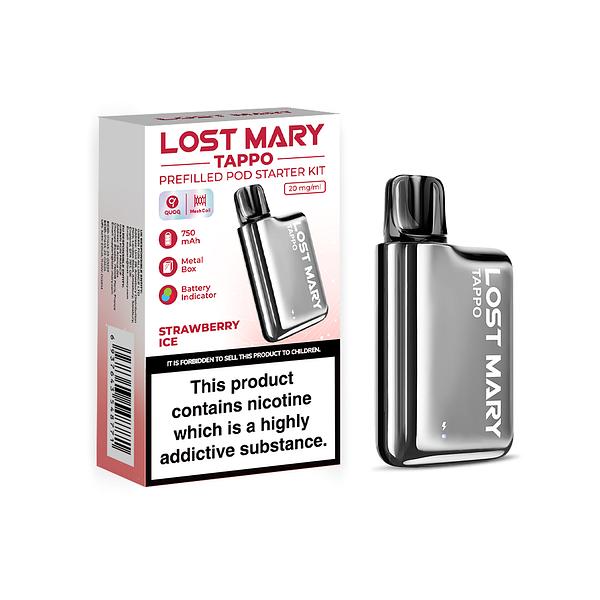 Lost Mary Tappo Pro Pre Filled Pod Kit - Silver Stainless Steel