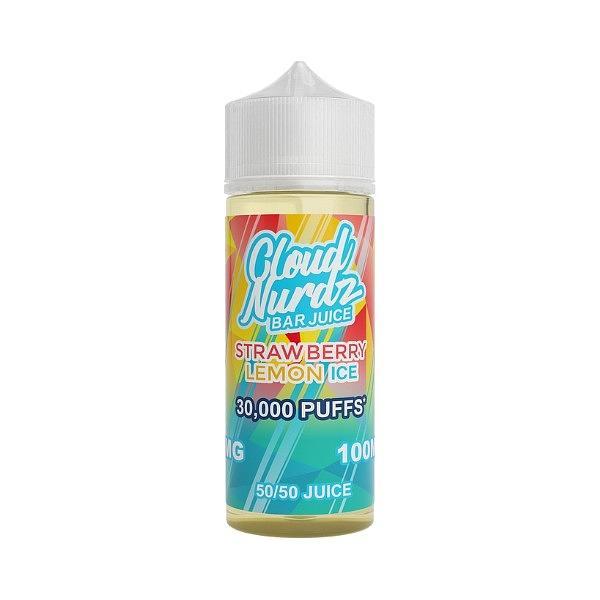 Cloud Nurdz - Ice Strawberry Lemon 100ml (Shortfill) 0MG 100ml