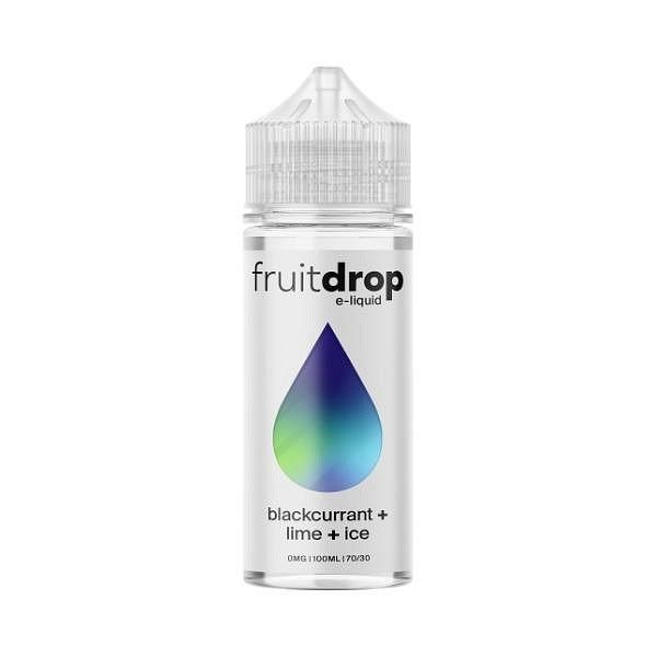 Fruit Drop E-liquid - Blackcurrant + Lime + Ice 100ml (Shortfill)