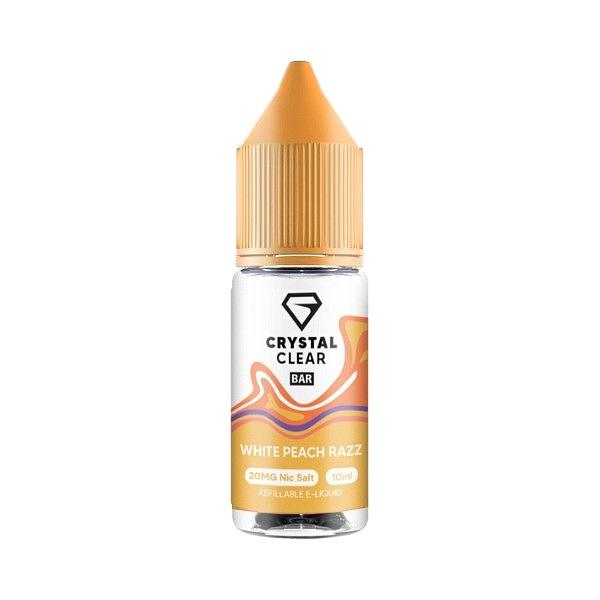 Crystal Clear Bar Salt - White Peach Razz 10ml (Nic Salt)