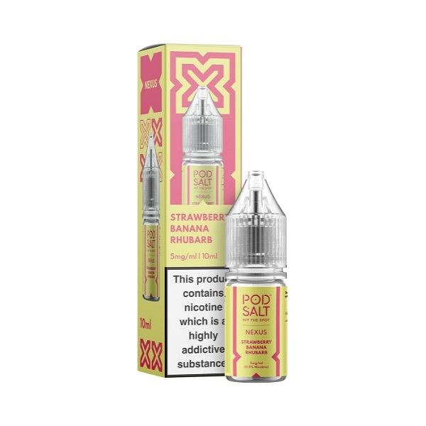 Pod Salt Nexus - Strawberry Banana Rhubarb 10ml (Nic Salt) 5MG 10ml