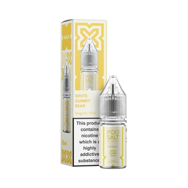 Pod Salt Nexus - White Gummy Bear 10ml (Nic Salt) 5MG 10ml