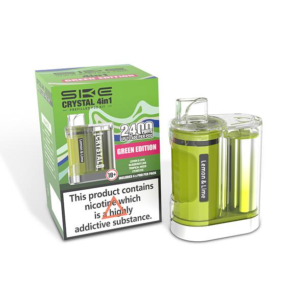 SKE CRYSTAL 4in1 2400 Pre Filled Pod Kit - [Green Edition 20mg]