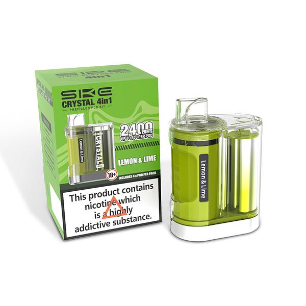 SKE CRYSTAL 4in1 2400 Pre Filled Pod Kit - [Lemon and Lime 20mg]