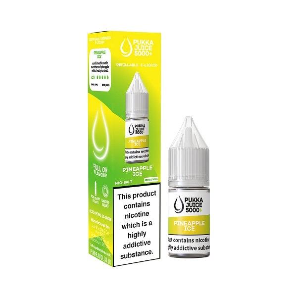 Pukka Juice 5000+ - Pineapple Ice 10ml (Nic Salt)