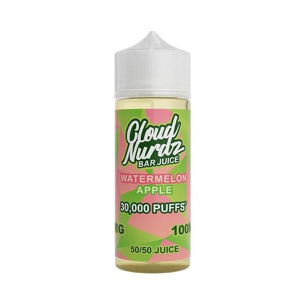 Cloud Nurdz - Watermelon Apple 100ml (Shortfill) 0MG 100ml