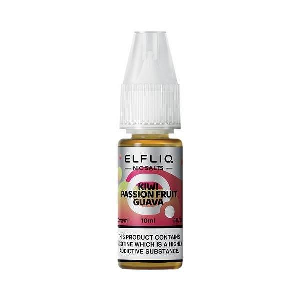 Elf Bar Elfliq - Kiwi Passion Fruit Guava 10ml (Nic Salt) 10MG 10ml