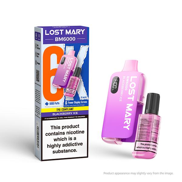 Lost Mary BM6000 Rechargeable Pod - Blackberry Ice [20MG]