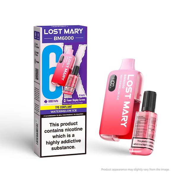 Lost Mary BM6000 Rechargeable Pod - Watermelon Ice [20MG]