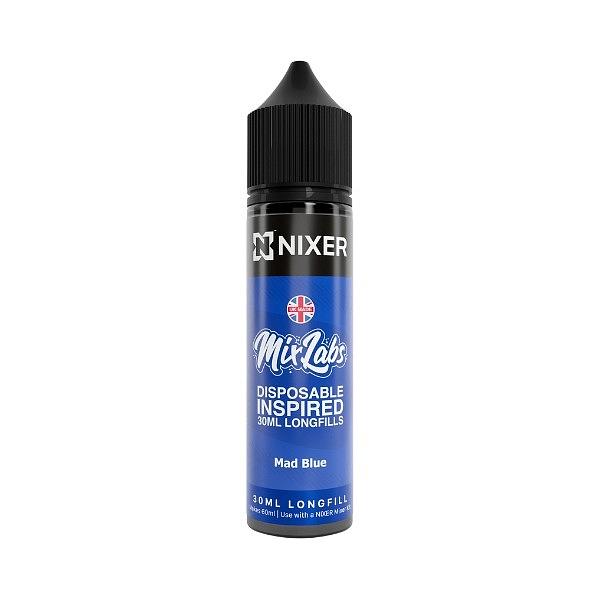 Nixer X Mix Labs - Mad Blue 30ml (Longfill)