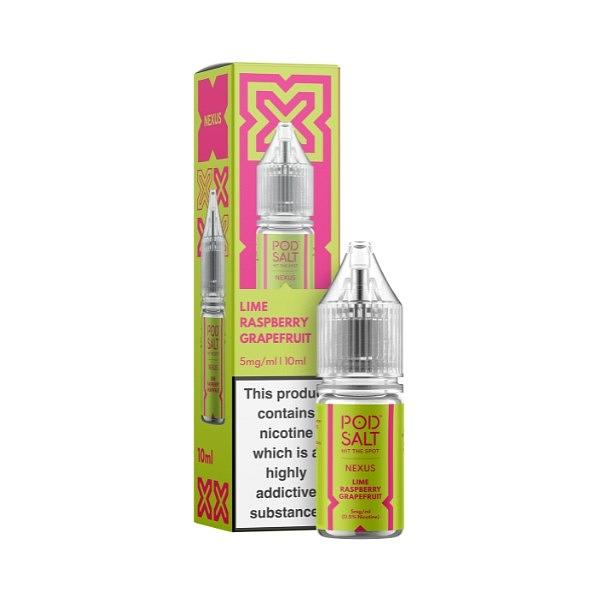 Pod Salt Nexus - Lime Raspberry Grapefruit 10ml (Nic Salt) 5MG 10ml