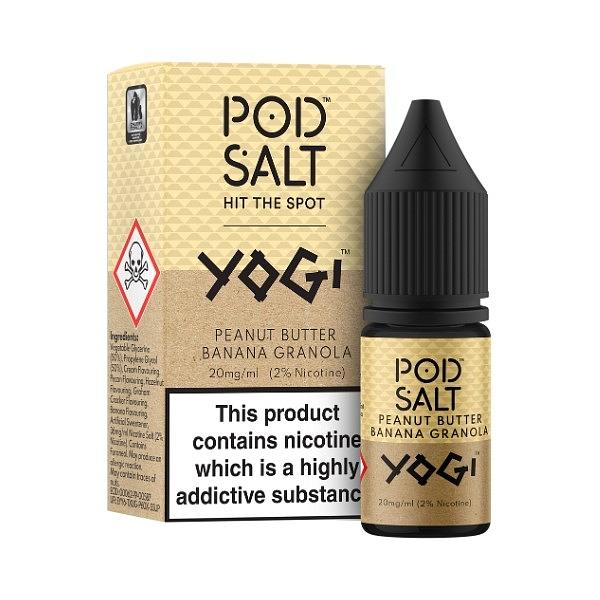 Pod Salt Fusion -  Yogi Peanut Butter Banana Granola 10ml (Nic Salt) 11MG 10ml