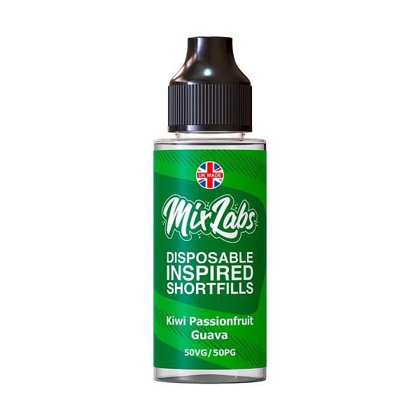 Mix Labs - 100ml Shortfill - Kiwi Passionfruit Guava