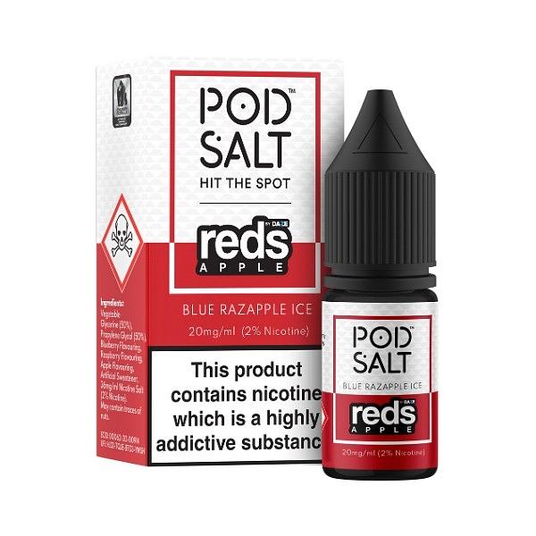 Pod Salt Fusions - Blue Razapple Ice 10ml (Nic Salt)