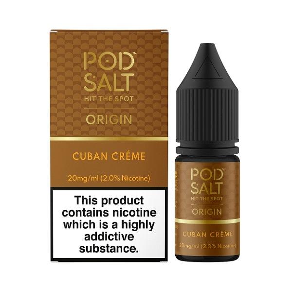 Pod Salt Origin - Cuban Creme 10ml (Nic Salt) 5MG 10ml