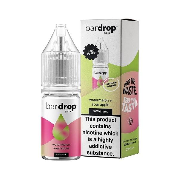 Bar Drop Salts - Watermelon Sour Apple 10ml (Nic Salt)