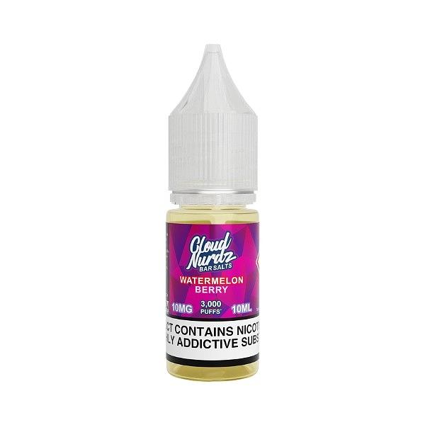 Cloud Nurdz - Watermelon Berry 10ml (Nic Salt) 10MG 10ml