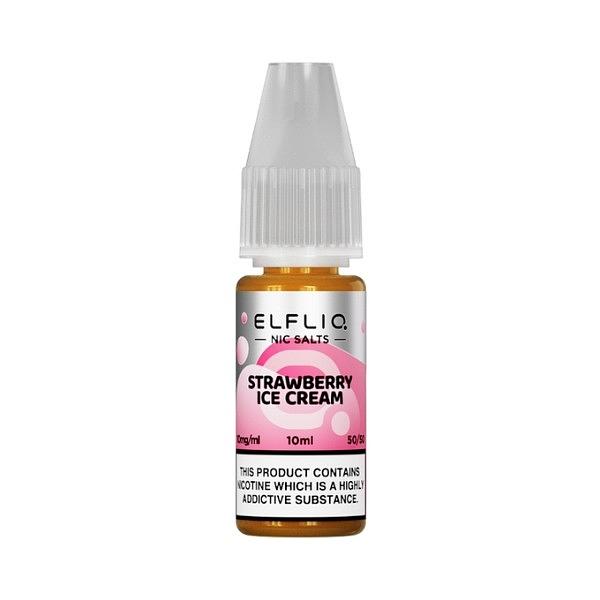 Elf Bar Elfliq - Strawberry Ice Cream 10ml (Nic Salt)